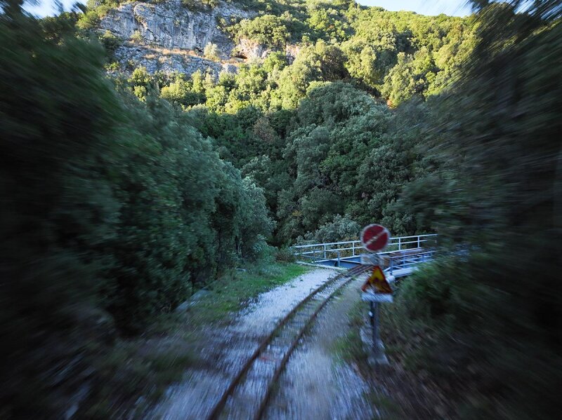 Pelion Train Rails Aerial photo